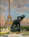 L’ElÃ©phant pris au piÃ¨ge de FrÃ©miet et la Tour Eiffel