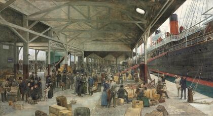 L’embarquement De La Normandie Au Havre