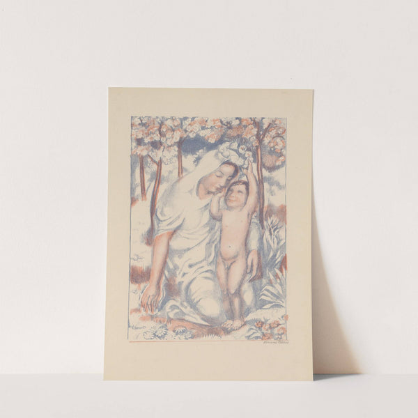 L’enfant couronnant sa mère (1929) by Maurice Denis