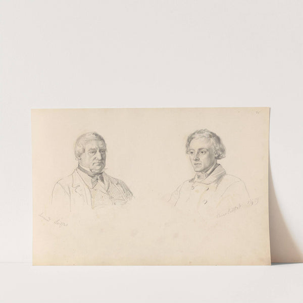 Lensmann Johannes Olausen Seielstad; Einar Seielstad (1859) by Adolph Tidemand
