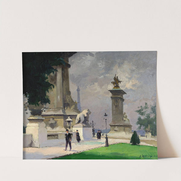 L&#039;Entrée du Pont Alexandre III by Ernest Jules Renoux