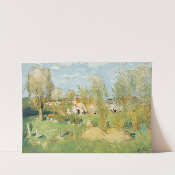 L&#039;entrée Du Village by Pierre-Eugène Montézin