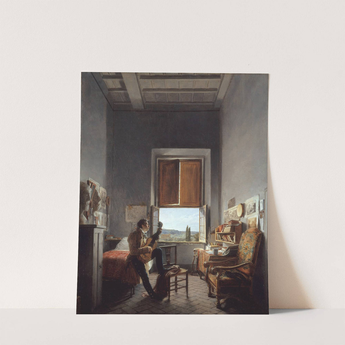 Léon Pallière (1787–1820) in His Room at the Villa Medici, Rome by Jean Alaux