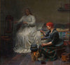 Leonora Christina in Blaataarn. The woman is cooking porridge