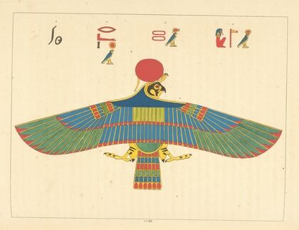 L’Ãpervier, emblÃªme vivant de PhrÃ© [Ra] (Le Soleil).