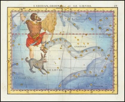 L’Eridan, Orion et Le Lievre (Eridanus Orion and Lepus) (1776)