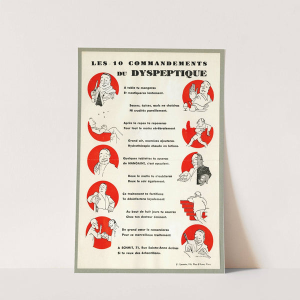 Les 10 commandements du dyspeptique
