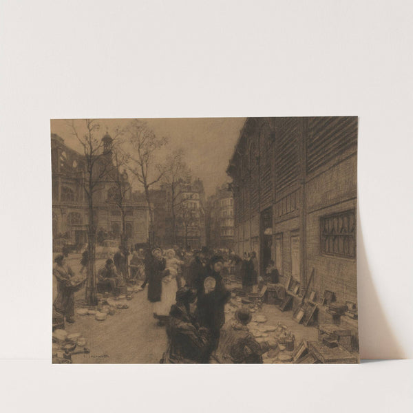 Les Abords des Halles by Léon Augustin Lhermitte