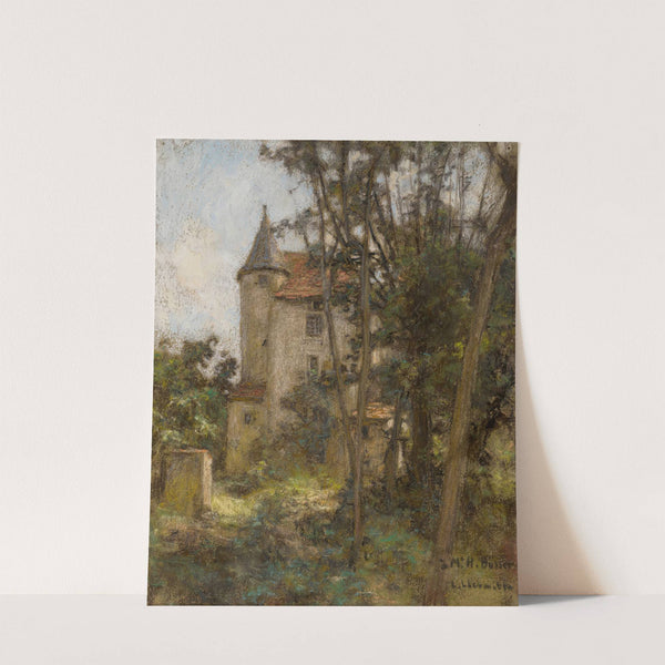 Les Abords D&#039;un Château Gothique by Léon Augustin Lhermitte