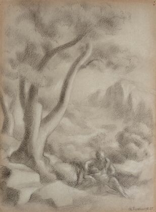 Les Amants, paysage animé