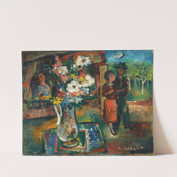 Les amoureux au bouquet (circa 1937-1938) by Charles Walch