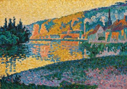 Les Andelys. Soleil couchant