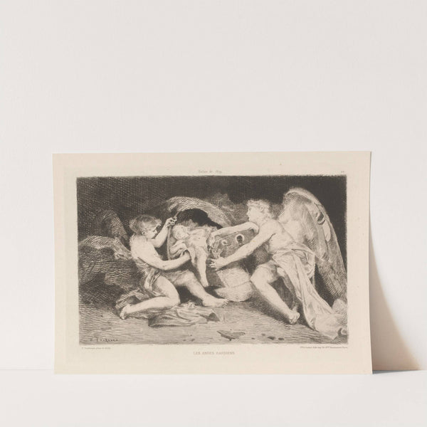 Les anges gardiens (1880) by Anaïs Colin-Toudouze