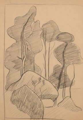 Les Arbres et les rochers