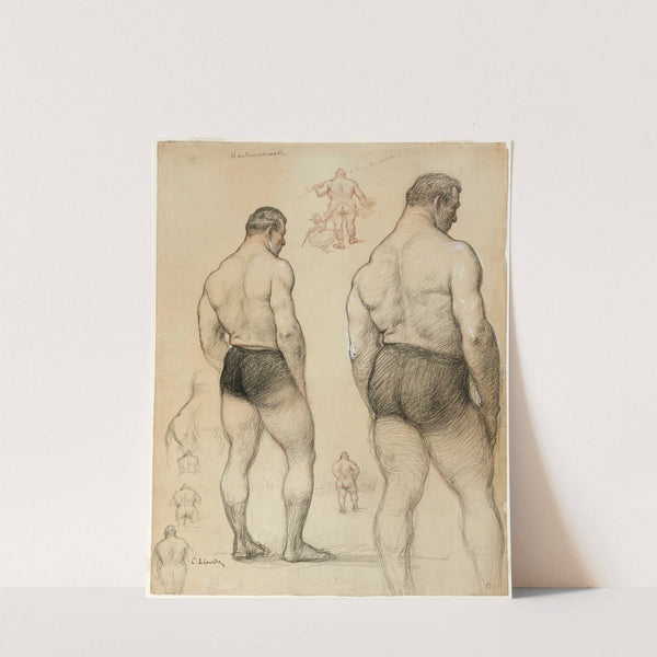 Les athlètes by Charles Léandre