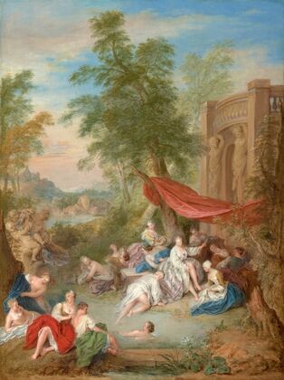 Les Baigneuses (Female Bathers in a Landscape)