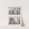 Les barbiers ambulants ; Boutique de barbiers (1834 - 1839) by Jean Baptiste Debret
