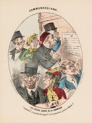 Les beaux jours de la Commune Demandez. la question des loyers où les propriétaires peuv (1871)