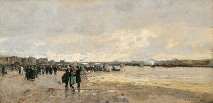Les Bords De La Seine Près Du Pont De Bercy