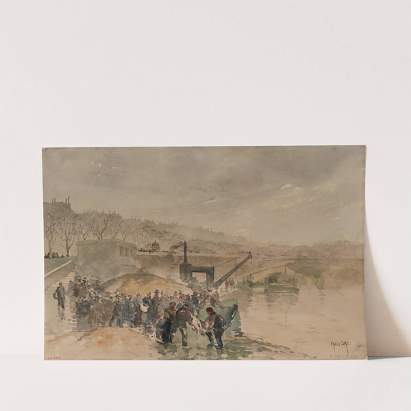 Les bords de Seine, quai du Louvre, 1er arrondissement (1896-1906) by Francis Garat