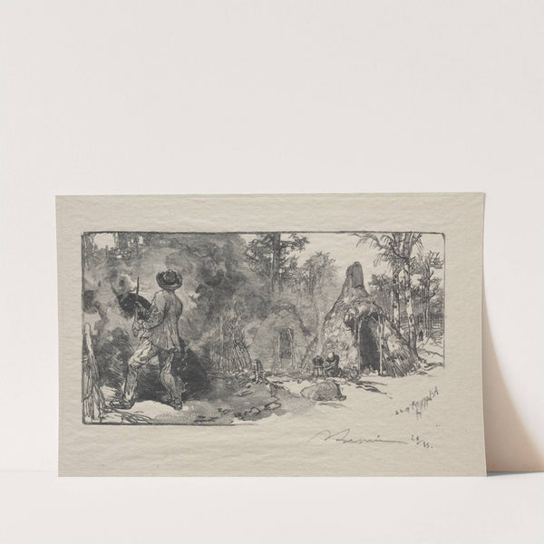 Les Charbonniere (1887) by Auguste Louis Lepère