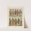 Les Chiliens;costumes populaires (1876-1888) by Auguste Racinet