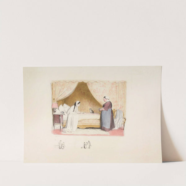 Les Comptes de la cuisinière ou La Ménagère dolente (1908) by Jean Veber