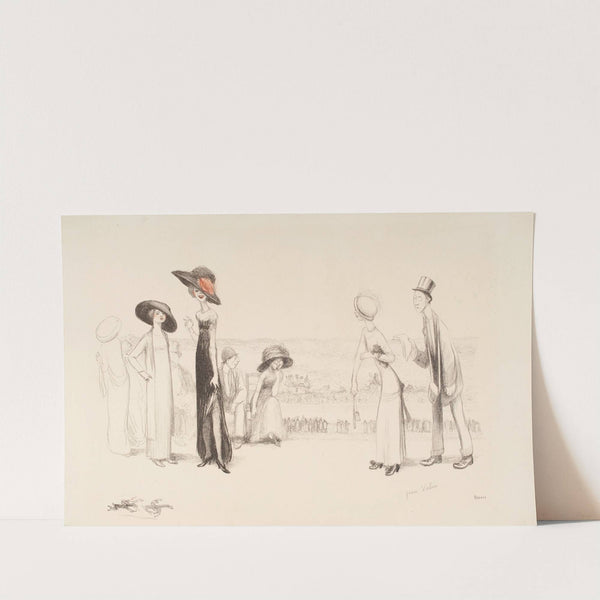 Les courses d’Auteuil ou La Journée des drags (1909) by Jean Veber