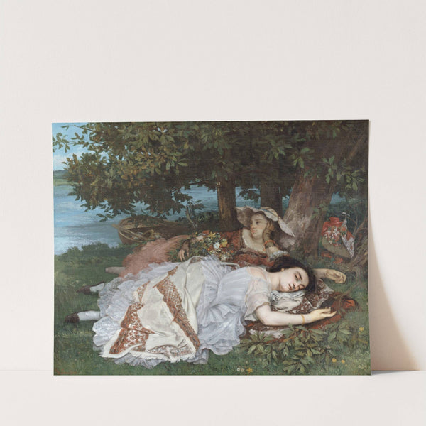 Les demoiselles des bords de la Seine (été) (1857) by Gustave Courbet