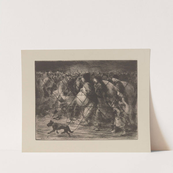 Les deux cortèges (1916) by Théophile Alexandre Steinlen