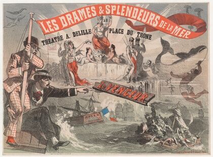 Les drames et splendeurs de la mer, au théatre A. Delille, place du Trône (1877)