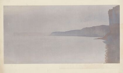 Les Falaises au clair de lune (Yport) (1901) — size preview