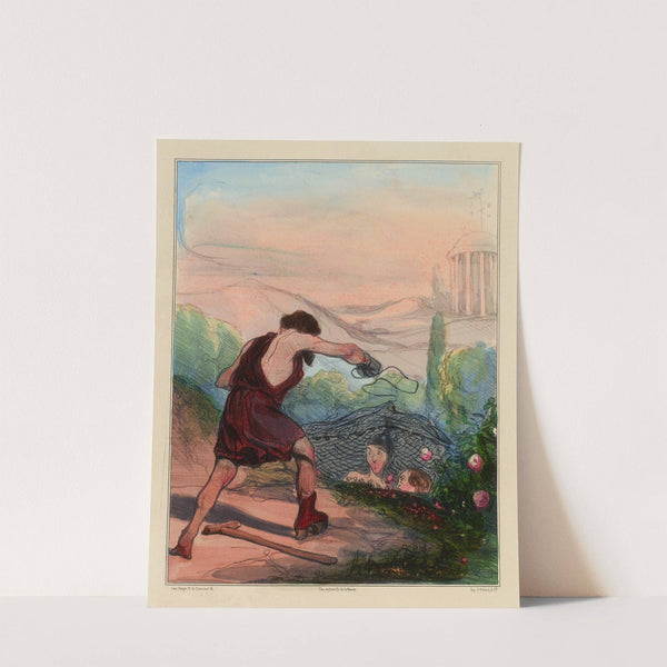 Les filets de Vulcain (1833) by Honoré Daumier