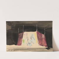 Les Forains, ballet de Roland Petit – maquette de décor – la tente et les soeurs siamoises (1945) by Christian Bérard