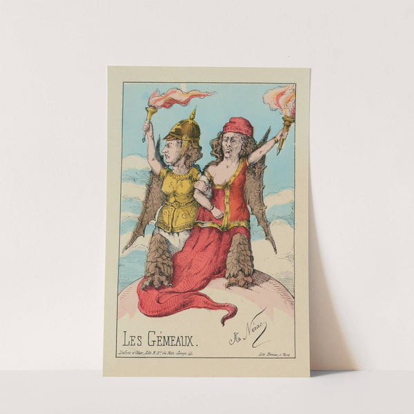 Les Gémeaux.Frères Siamois de la Déstruction (1871) by H. Nérac