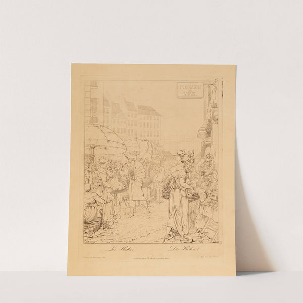 Les Halles (1813) by George Emmanuel Opiz ou Opitz