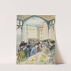 Les Halles centrales; le marché aux légumes by Camille Pissarro
