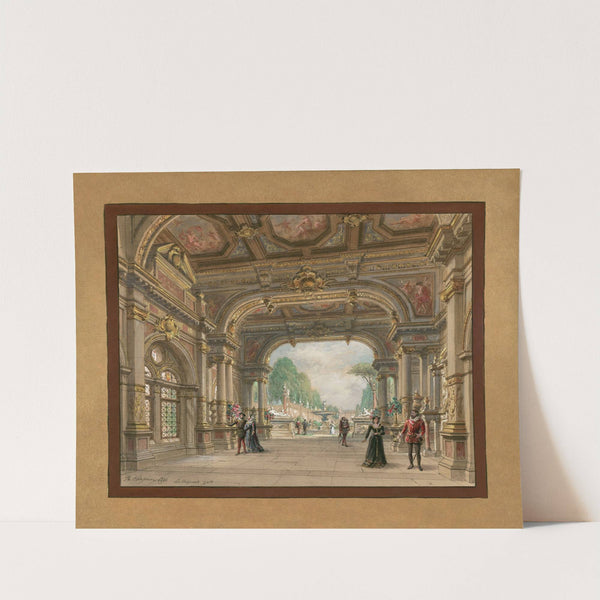 Les Huguenots Act I (1896) by Philippe Marie Chaperon