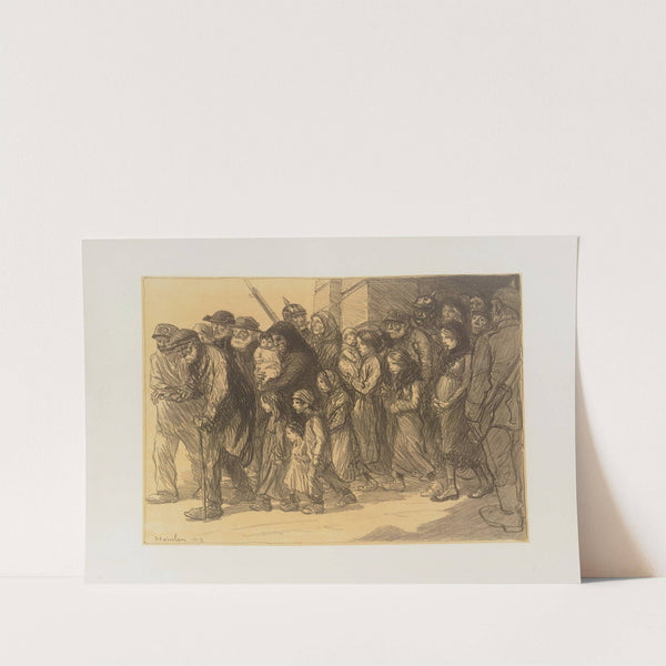 Les internés – Sortie des geôles allemandes (1915) by Théophile Alexandre Steinlen