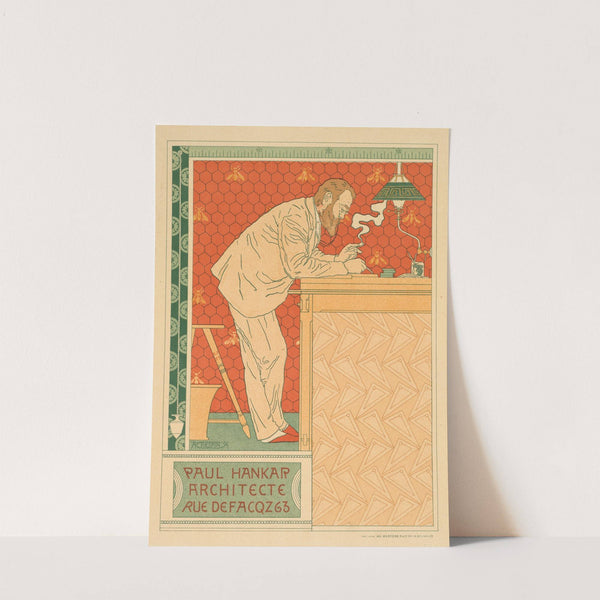 Les Maitres De L&#039;affiche, Pl. 91, Paul Hankar, Architecte Rue Defacqz 63 C. by Adolphe Crespin