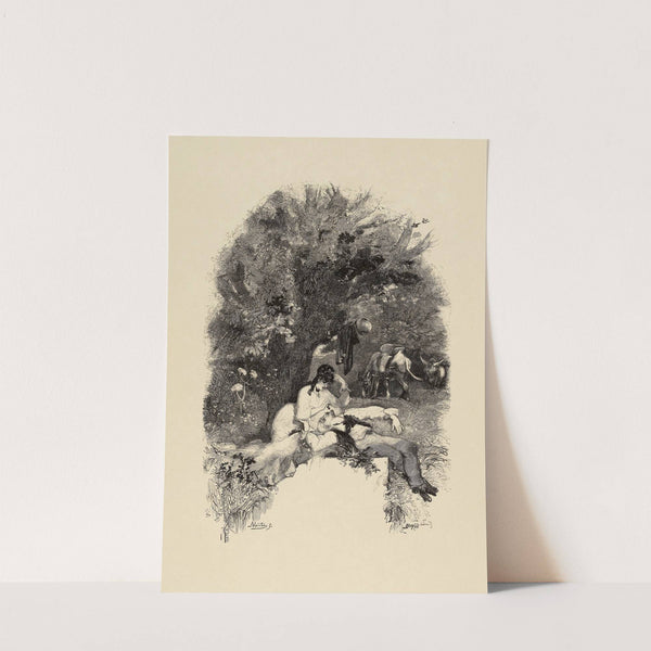 Les mois gastronomiques Les cerises de Montmorency (1877) by Edmond Morin