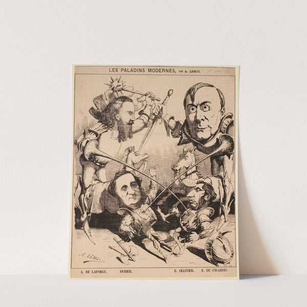 Les Paladins modernes (1869) by Valentin Achille Lemot