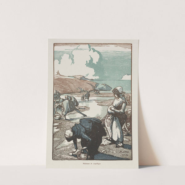 Les Pêcheuses de Pignons, Saint-Jean-de-Mont (1903) by Auguste Louis Lepère