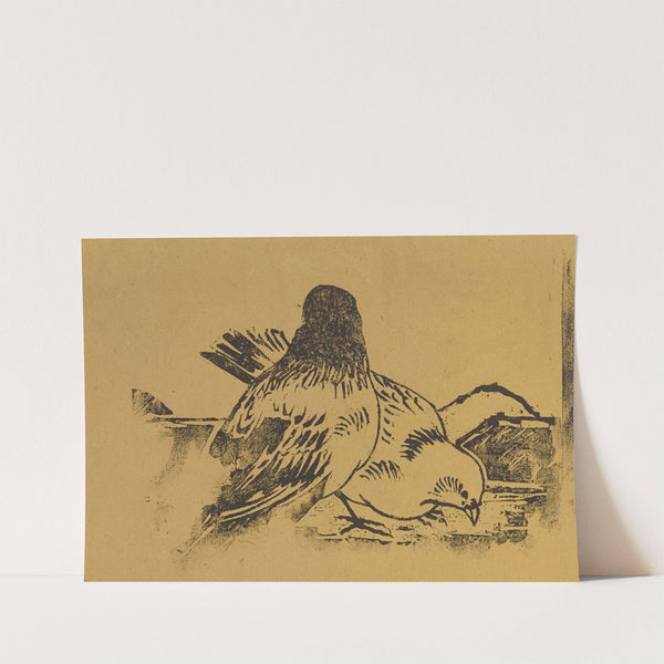 Les pigeons (1892) by Henri-Charles Guérard