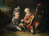 Les Portraits de MM. de Béthune jouant avec un chien (Portraits of Marquis Béthune’s Children Playing with a Dog)