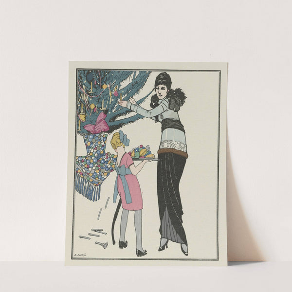 Les Préparatifs de Noël ; Robe d&#039;après-midi de Redfern by Francisco Javier Gosé