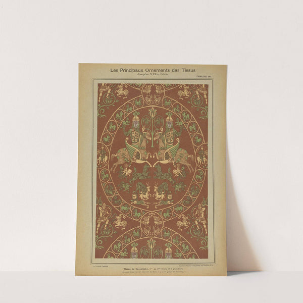 Les principaux ornaments des tissus jusqu&#039;au XIXme siècle Pl.01 by Friedrich Fischbach