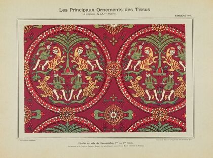 Les principaux ornaments des tissus jusqu’au XIXme sieÌcle Pl.04