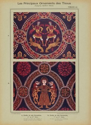 Les principaux ornaments des tissus jusqu’au XIXme sieÌcle Pl.05