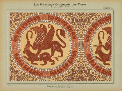 Les principaux ornaments des tissus jusqu’au XIXme siècle Pl.08